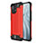 Custodia Silicone e Plastica Opaca Cover per Xiaomi Mi 11 Lite 5G NE Rosso