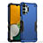 Custodia Silicone e Plastica Opaca Cover QW1 per Samsung Galaxy A13 4G Blu