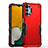 Custodia Silicone e Plastica Opaca Cover QW1 per Samsung Galaxy A13 4G Rosso