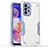 Custodia Silicone e Plastica Opaca Cover QW1 per Samsung Galaxy A23 4G Bianco