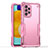 Custodia Silicone e Plastica Opaca Cover QW1 per Samsung Galaxy A52s 5G Oro Rosa