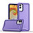 Custodia Silicone e Plastica Opaca Cover QW1 per Samsung Galaxy F04 Viola