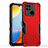 Custodia Silicone e Plastica Opaca Cover QW1 per Xiaomi Redmi 10C 4G Rosso