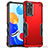 Custodia Silicone e Plastica Opaca Cover QW1 per Xiaomi Redmi Note 11 4G (2022) Rosso