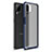 Custodia Silicone e Plastica Opaca Cover U01 per Samsung Galaxy A12 Nacho Blu