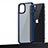 Custodia Silicone e Plastica Opaca Cover U04 per Apple iPhone 15 Blu