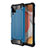 Custodia Silicone e Plastica Opaca Cover WL1 per Samsung Galaxy A12 Nacho Blu