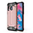 Custodia Silicone e Plastica Opaca Cover WL1 per Samsung Galaxy A40s Oro Rosa