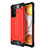 Custodia Silicone e Plastica Opaca Cover WL1 per Samsung Galaxy A72 4G Rosso