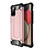 Custodia Silicone e Plastica Opaca Cover WL1 per Samsung Galaxy F02S SM-E025F Oro Rosa