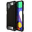 Custodia Silicone e Plastica Opaca Cover WL1 per Samsung Galaxy F62 5G Nero