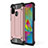 Custodia Silicone e Plastica Opaca Cover WL1 per Samsung Galaxy M21 Oro Rosa