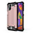 Custodia Silicone e Plastica Opaca Cover WL1 per Samsung Galaxy M31s Oro Rosa