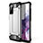 Custodia Silicone e Plastica Opaca Cover WL1 per Samsung Galaxy S20 FE 4G Argento