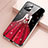 Custodia Silicone Gel Laterale Abito Ragazza Specchio Cover per Apple iPhone 12 Rosso Rosa