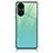 Custodia Silicone Gel Laterale Fantasia Modello Specchio Cover JM1 per Huawei P50 Pro Verde