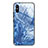 Custodia Silicone Gel Laterale Fantasia Modello Specchio Cover JM1 per Xiaomi Redmi 9A Blu Notte