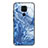 Custodia Silicone Gel Laterale Fantasia Modello Specchio Cover JM1 per Xiaomi Redmi Note 9 Blu Notte