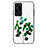 Custodia Silicone Gel Laterale Fantasia Modello Specchio Cover JM2 per Huawei P60 Verde