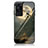 Custodia Silicone Gel Laterale Fantasia Modello Specchio Cover JM2 per Huawei P60 Verde Militare