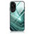 Custodia Silicone Gel Laterale Fantasia Modello Specchio Cover JM3 per Huawei P60 Art Verde