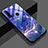 Custodia Silicone Gel Laterale Fantasia Modello Specchio Cover K01 per Huawei Nova 4e Cielo Blu