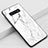 Custodia Silicone Gel Laterale Fantasia Modello Specchio Cover K10 per Samsung Galaxy S10 5G Bianco