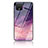 Custodia Silicone Gel Laterale Fantasia Modello Specchio Cover LS1 per Google Pixel 4 Viola