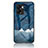 Custodia Silicone Gel Laterale Fantasia Modello Specchio Cover LS1 per Oppo A57 5G Blu