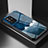 Custodia Silicone Gel Laterale Fantasia Modello Specchio Cover LS1 per Oppo A94 5G Blu