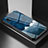 Custodia Silicone Gel Laterale Fantasia Modello Specchio Cover LS1 per Samsung Galaxy A10e Blu