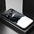 Custodia Silicone Gel Laterale Fantasia Modello Specchio Cover LS1 per Samsung Galaxy A20 Nero