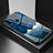 Custodia Silicone Gel Laterale Fantasia Modello Specchio Cover LS1 per Samsung Galaxy A20s Blu