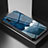 Custodia Silicone Gel Laterale Fantasia Modello Specchio Cover LS1 per Samsung Galaxy A90 5G Blu