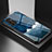 Custodia Silicone Gel Laterale Fantasia Modello Specchio Cover LS1 per Samsung Galaxy F13 4G Blu