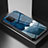 Custodia Silicone Gel Laterale Fantasia Modello Specchio Cover LS1 per Samsung Galaxy M80S Blu