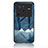 Custodia Silicone Gel Laterale Fantasia Modello Specchio Cover LS1 per Vivo X80 Pro 5G Blu