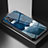 Custodia Silicone Gel Laterale Fantasia Modello Specchio Cover LS1 per Vivo Y53s NFC Blu