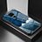 Custodia Silicone Gel Laterale Fantasia Modello Specchio Cover LS1 per Xiaomi Redmi Note 9 Blu