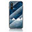 Custodia Silicone Gel Laterale Fantasia Modello Specchio Cover LS2 per OnePlus Nord CE 5G Blu