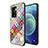 Custodia Silicone Gel Laterale Fantasia Modello Specchio Cover LS2 per Oppo K10 5G India Multicolore