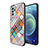 Custodia Silicone Gel Laterale Fantasia Modello Specchio Cover LS2 per Oppo Reno6 Z 5G Multicolore