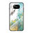 Custodia Silicone Gel Laterale Fantasia Modello Specchio Cover LS2 per Xiaomi Poco X3 Pro Verde