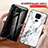 Custodia Silicone Gel Laterale Fantasia Modello Specchio Cover LS2 per Xiaomi Redmi Note 9