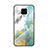 Custodia Silicone Gel Laterale Fantasia Modello Specchio Cover LS2 per Xiaomi Redmi Note 9 Pro Verde