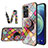 Custodia Silicone Gel Laterale Fantasia Modello Specchio Cover LS3 per Oppo A57s Multicolore