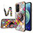 Custodia Silicone Gel Laterale Fantasia Modello Specchio Cover LS3 per Oppo A95 5G Multicolore