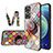 Custodia Silicone Gel Laterale Fantasia Modello Specchio Cover LS3 per Oppo A96 5G Multicolore