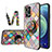 Custodia Silicone Gel Laterale Fantasia Modello Specchio Cover LS3 per Oppo F21s Pro 4G Multicolore
