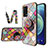 Custodia Silicone Gel Laterale Fantasia Modello Specchio Cover LS3 per Oppo K9 5G Multicolore